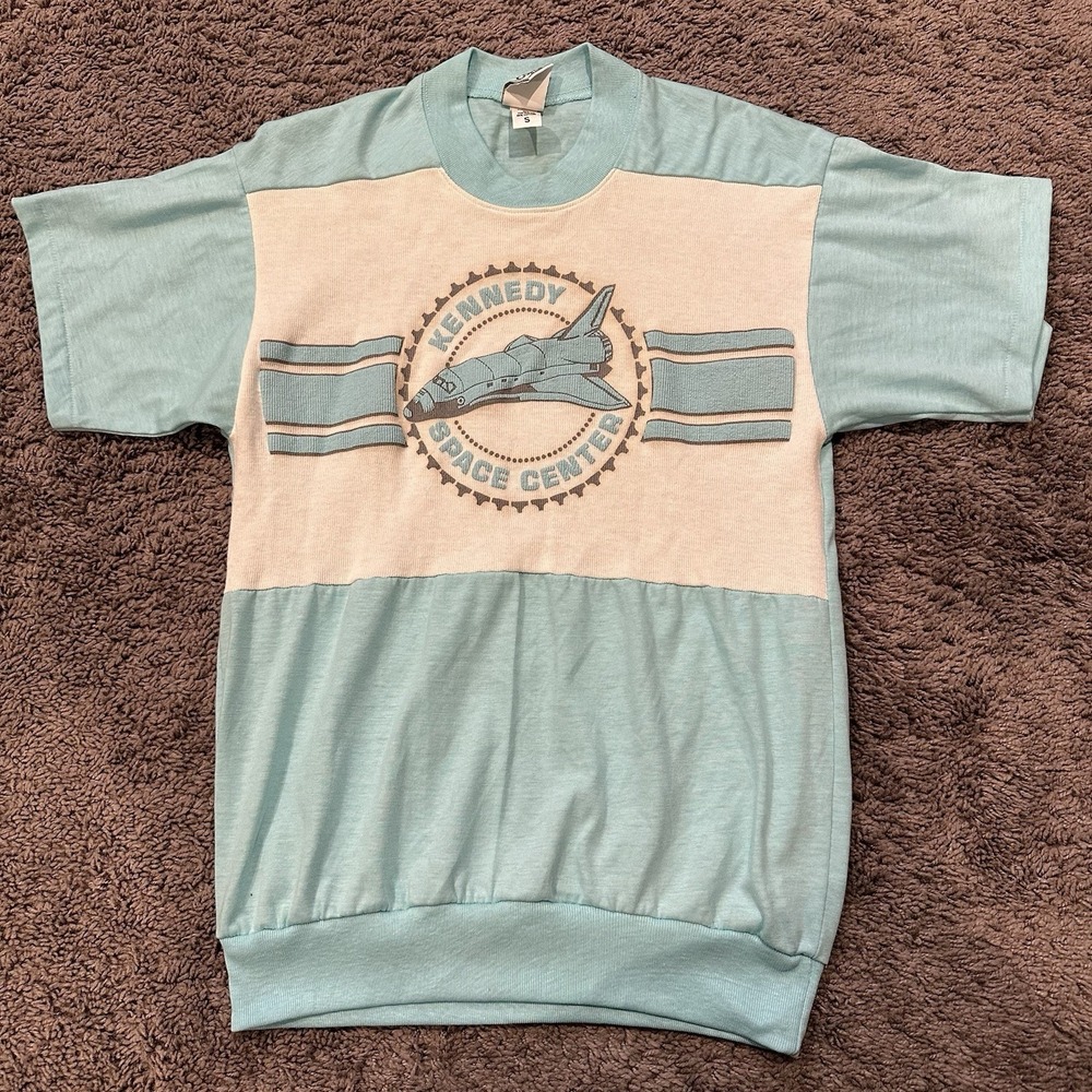 Caribe‎ Vintage USA Made Kennedy Space Center Nasa Shuttle Shirt Size Small